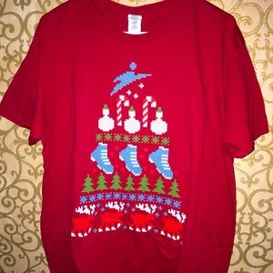 ❌ SOLD ❌Finish Line Ugly Christmas Sweater T-Shirt
